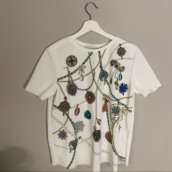 Zara Chain Print Shirt - Picture 3 of 6